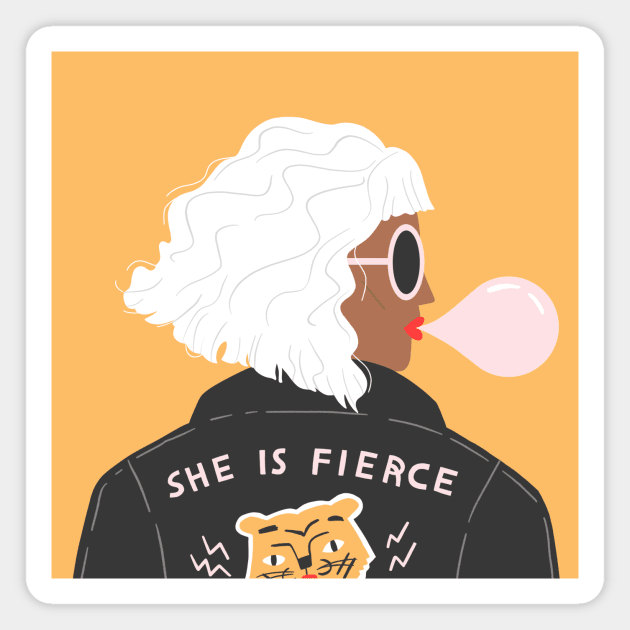 She is Fierce Magnet by Charly Clements